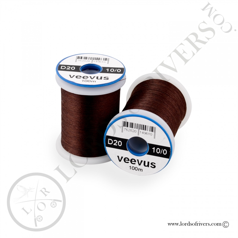 Soie de montage Veevus 10/0 Dark Brown Soie de montage Veevus 10/0 Dark Brown