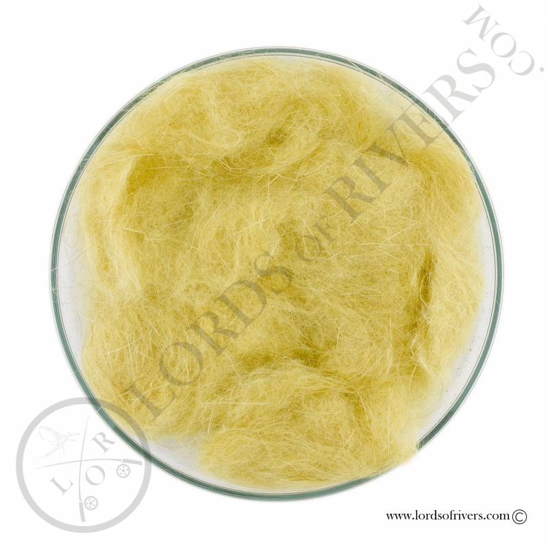 Hare Dubbing Hends Yellow Olive Hare Dubbing Hends Yellow Olive