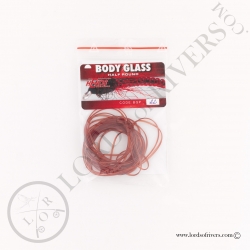 Body Glass Half Round Hends Rusty Brown