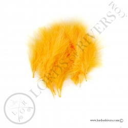 Marabou feathers Standard Lords of Rivers - 20 feathers - Sunburst Yellow