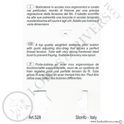 Elite Bobbin Stonfo - Instructions back