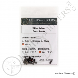 Brass Beads Lords of Rivers - Black