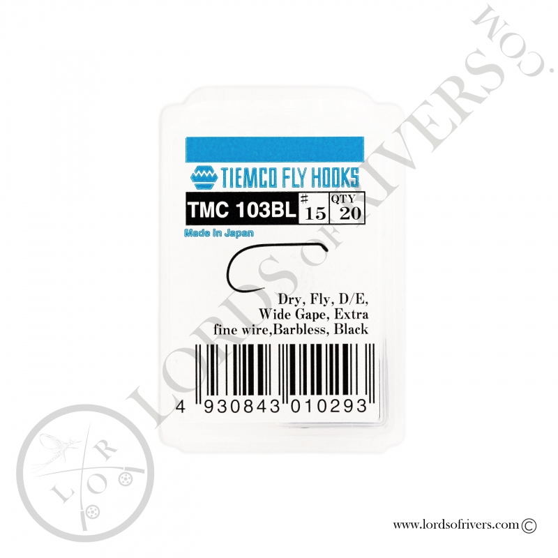 Dry fly hook Tiemco TMC 103-BL - Pack Dry fly hook Tiemco TMC 103-BL - Pack