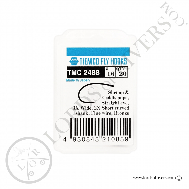 Dry fly and nymph hook Tiemco TMC 2488 - Pack Dry fly and nymph hook Tiemco TMC 2488 - Pack