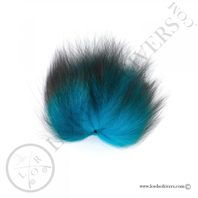 Foxy-Tails Dyed Silver Fox turquoise Foxy-Tails Dyed Silver Fox turquoise