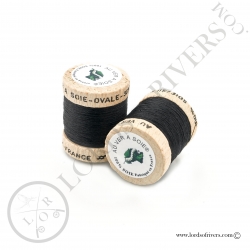 Ovale Silk Au Ver à Soie Black