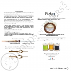 Bas de ligne dégressif tissé NG-N°1– 1.50 m avec boucle -  Pêche à Soie