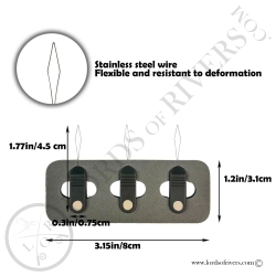 3 Spare Threaders Standard + High-Density Adhesive Sponge Lords Of Rivers