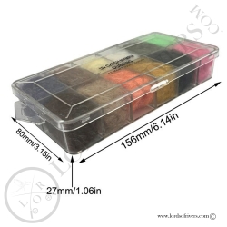 UV Czech Nymph Dubbing Dispenser 12 couleurs Lords Of Rivers