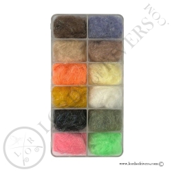 UV Czech Nymph Dubbing Dispenser 12 couleurs Lords Of Rivers