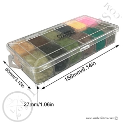 Antron Dubbing Dispenser 12 couleurs Lords Of Rivers